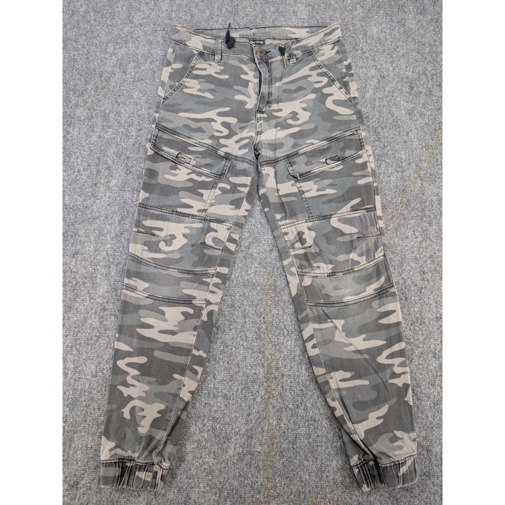ring of fire cargo jogger pants cotton camouflage 14 kids streetwear